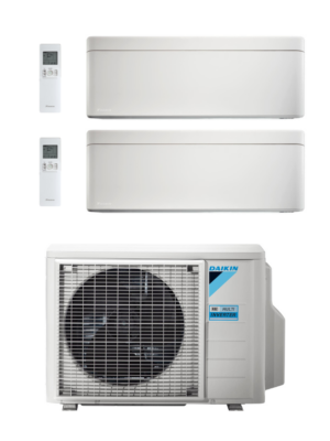 CLIMATIZZATORE CONDIZIONATORE DAIKIN BLUEVOLUTION DUAL SPLIT STYLISH FTXA35+FTXA42/2MXM50N9 R32 – 12000+16000 BTU - WI-FI INCLUSO - in diversi colori