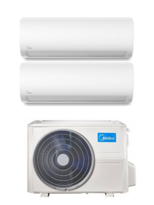 CLIMATIZZATORE CONDIZIONATORE DUAL SPLIT MIDEA XTREAM MSAGBU-09HRFN8+MSAGCU-18HRFN8/M2OE-18HFN8-Q R32 9000+18000 BTU -  WI-FI INCLUSO