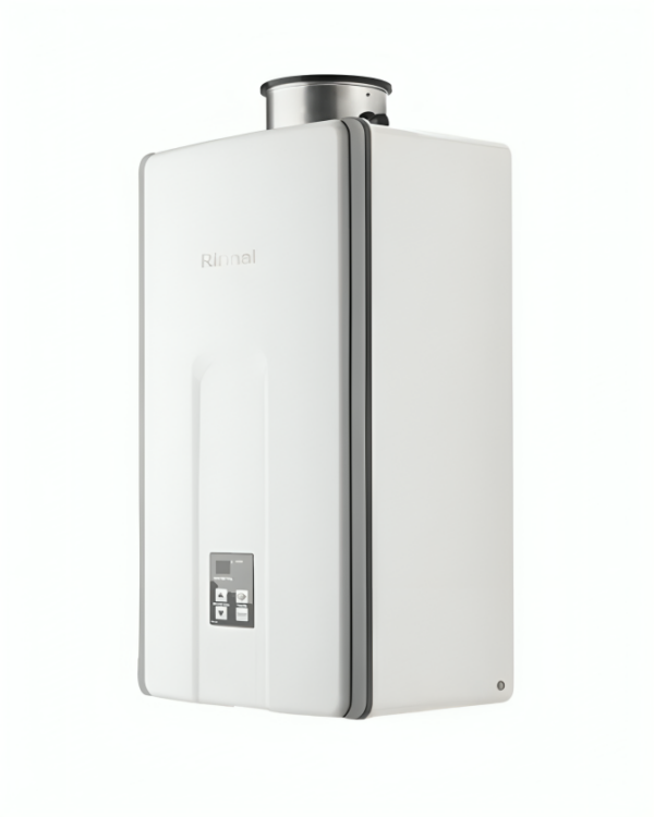 SCALDABAGNO A GAS RINNAI INFINITY 28i LT CAMERA STAGNA DA INTERNO METANO/GPL + KIT FUMI
